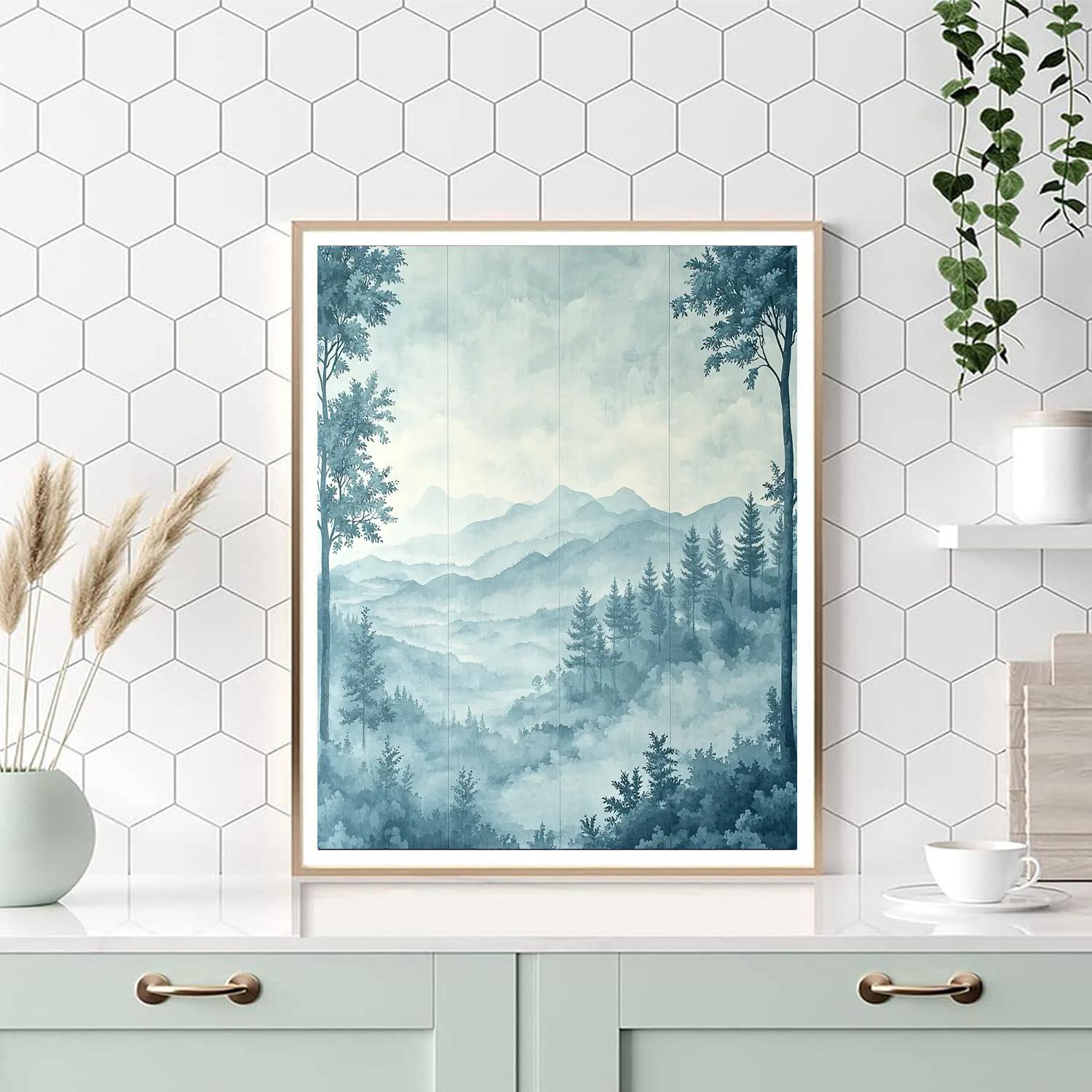 Leonardo Da Vinci Inspired Veils Of Mist  DIY Paint By Numbers