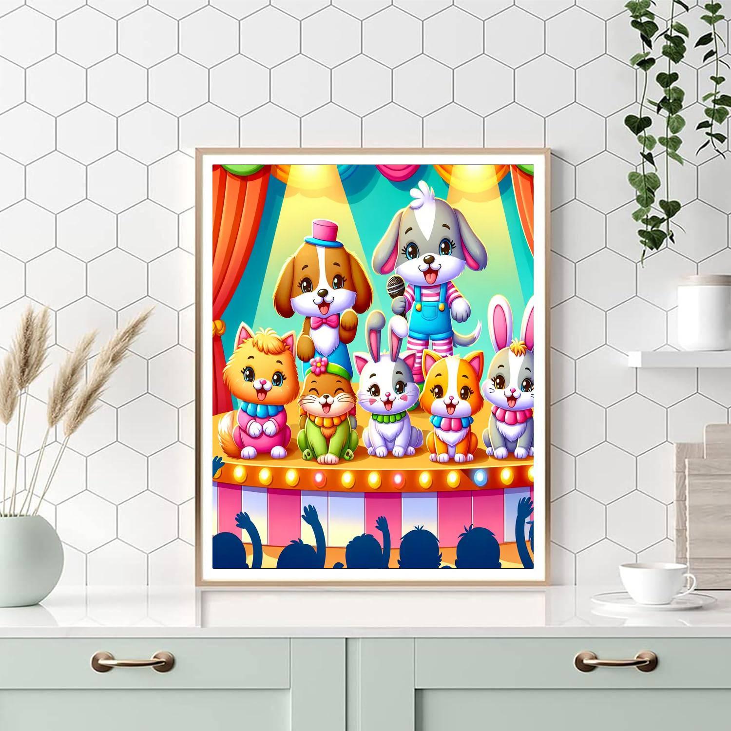 Charming Pet Show Paint By Numbers Kits