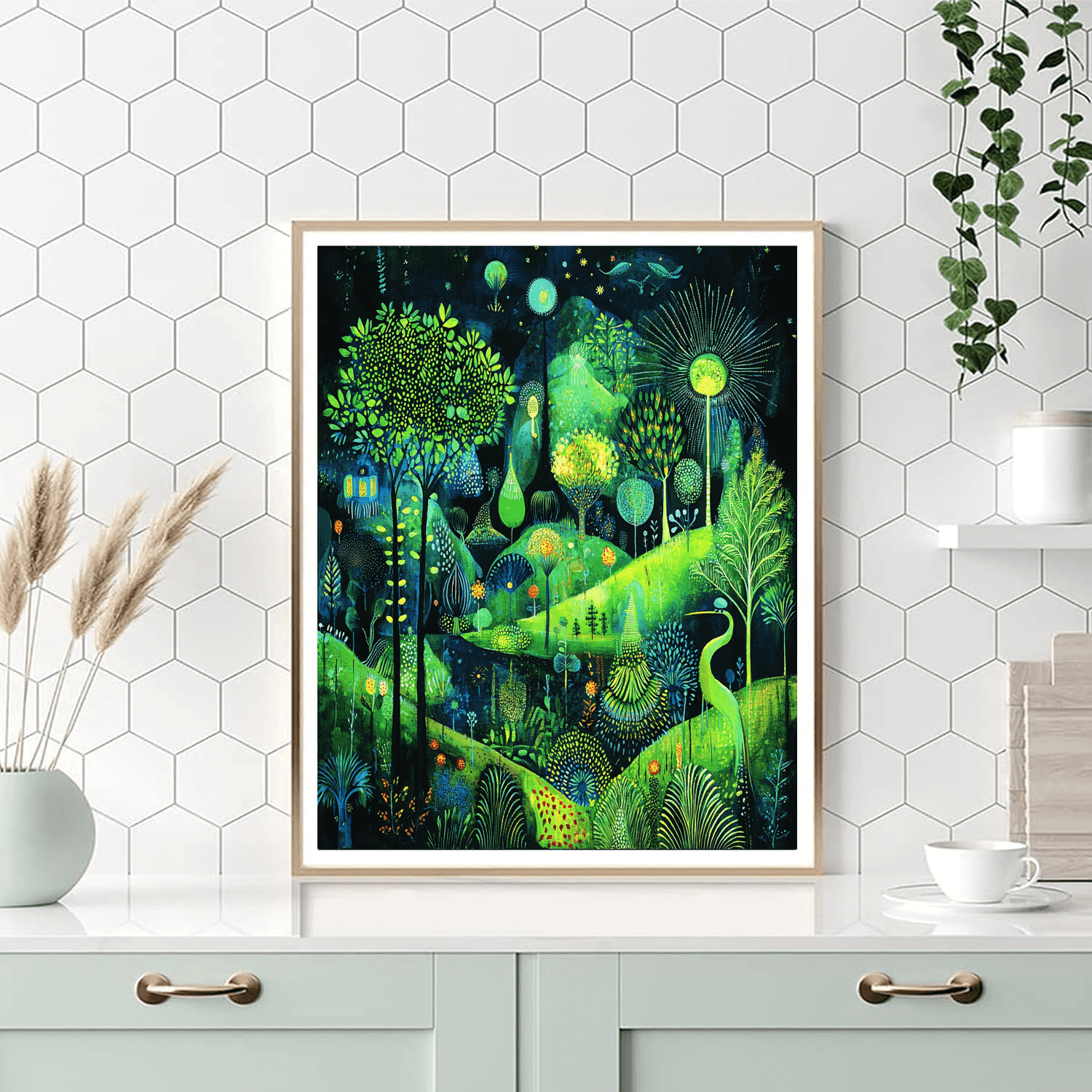 Hieronymus Bosch Inspired Surrealistic Garden Frolic  Paint By Number