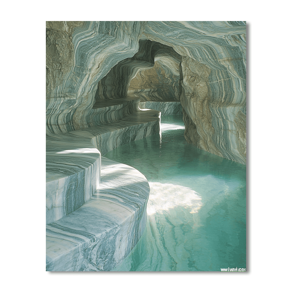 Marble Caves - Chile Number Painting