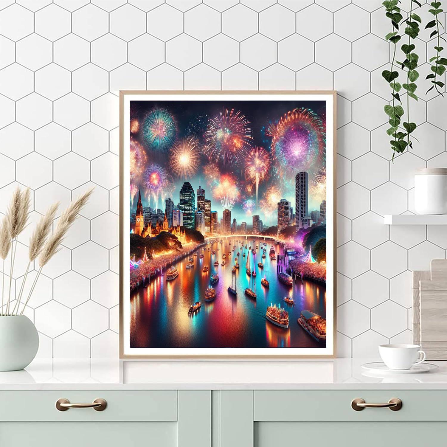 Brisbane Festival Painting Number Kit