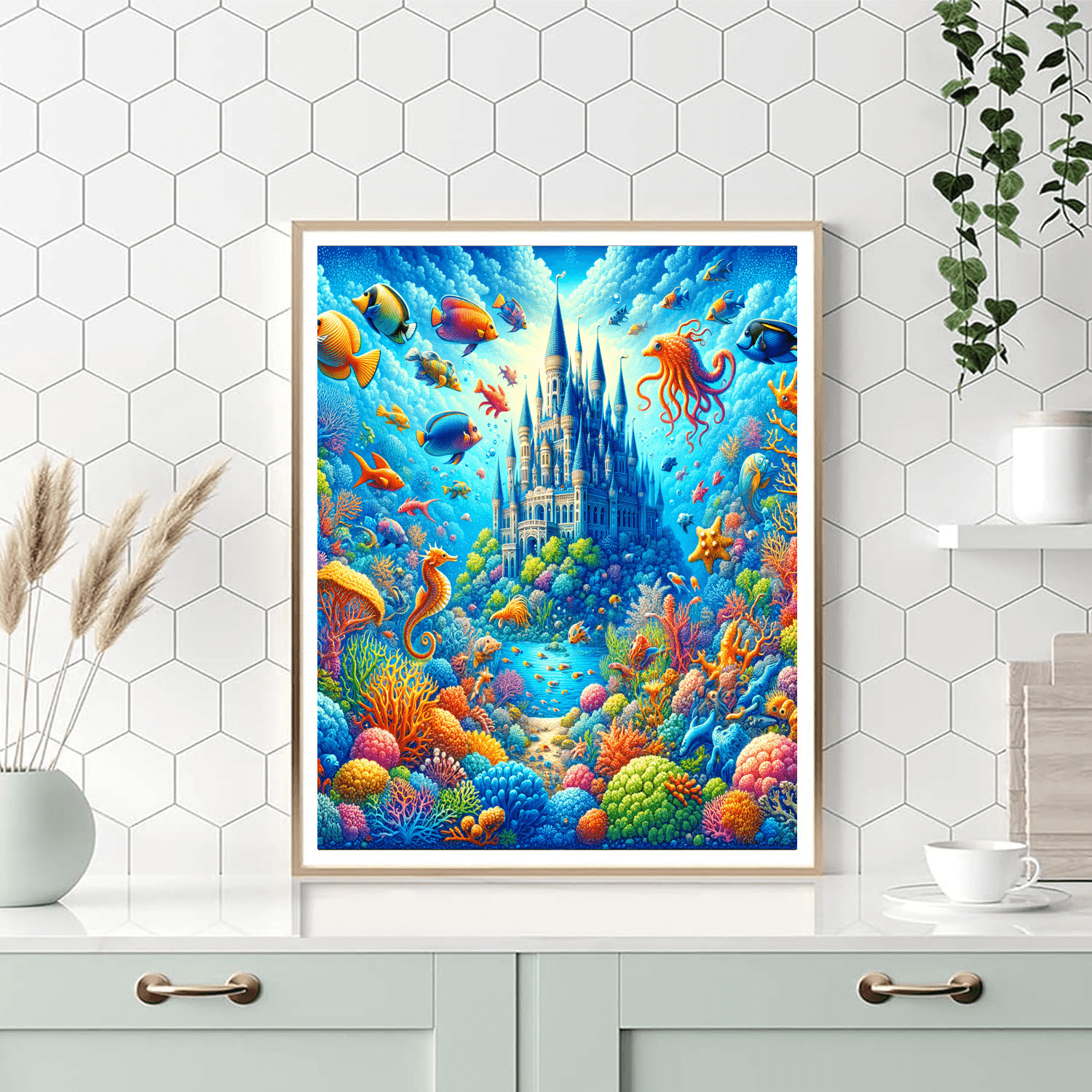 Underwater Castle Adventure Paint By Number