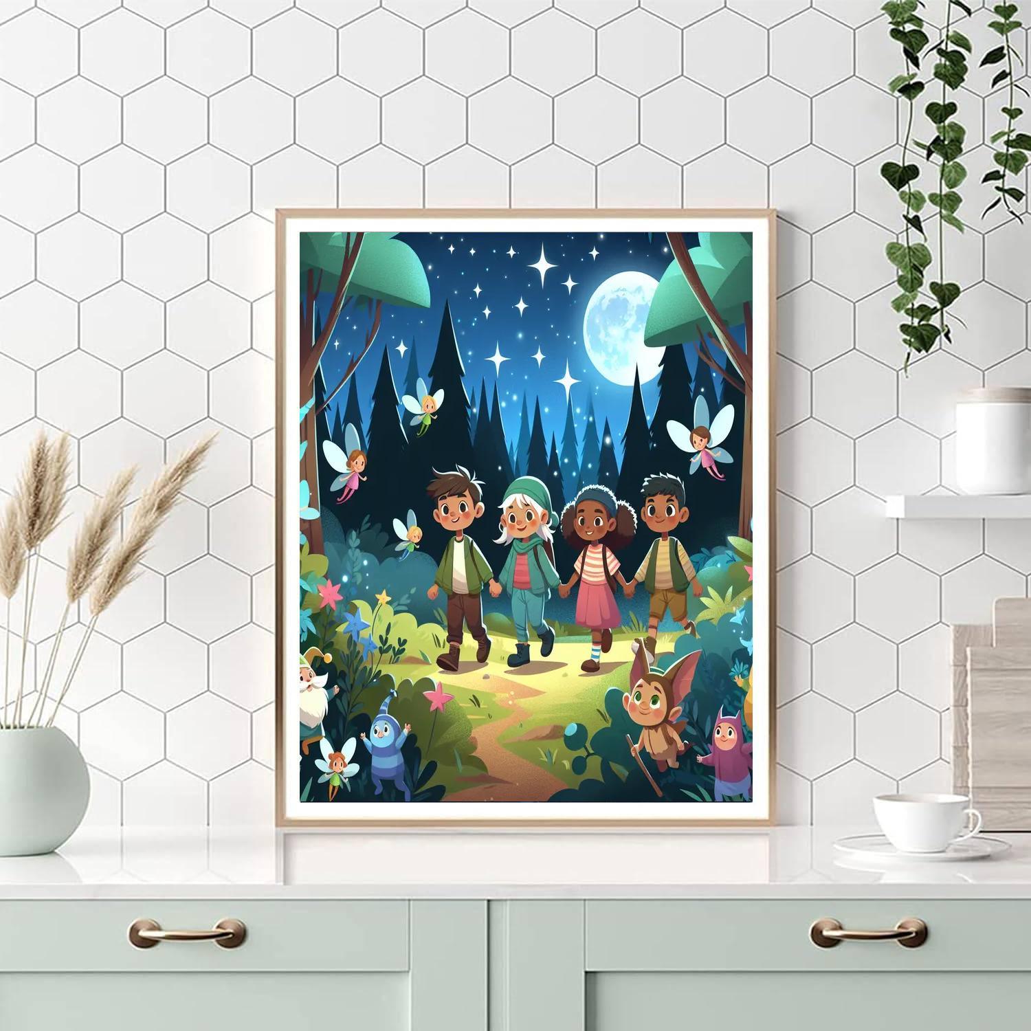 Moonlit Fairy Tale Adventure Paint By Numbers