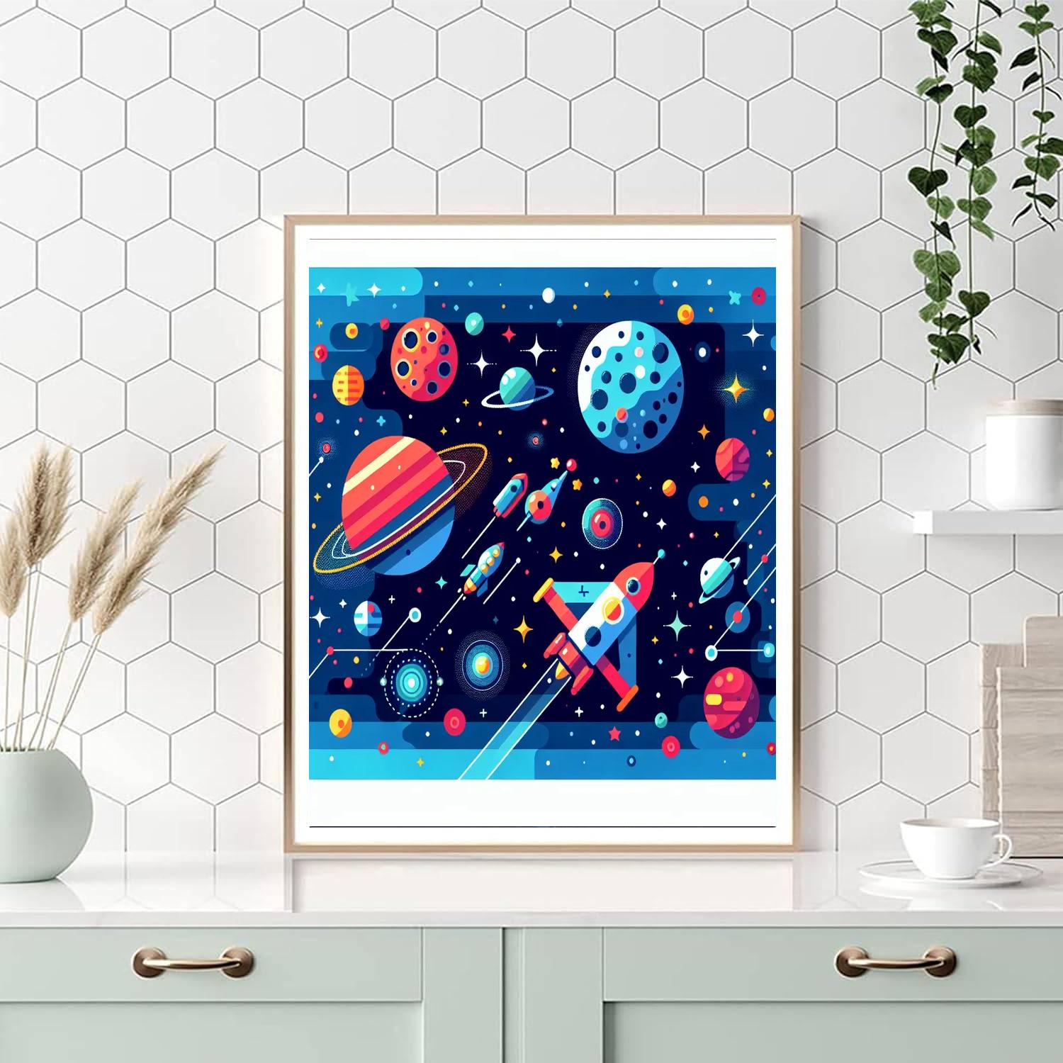 Galactic Travel Paint By Numbers