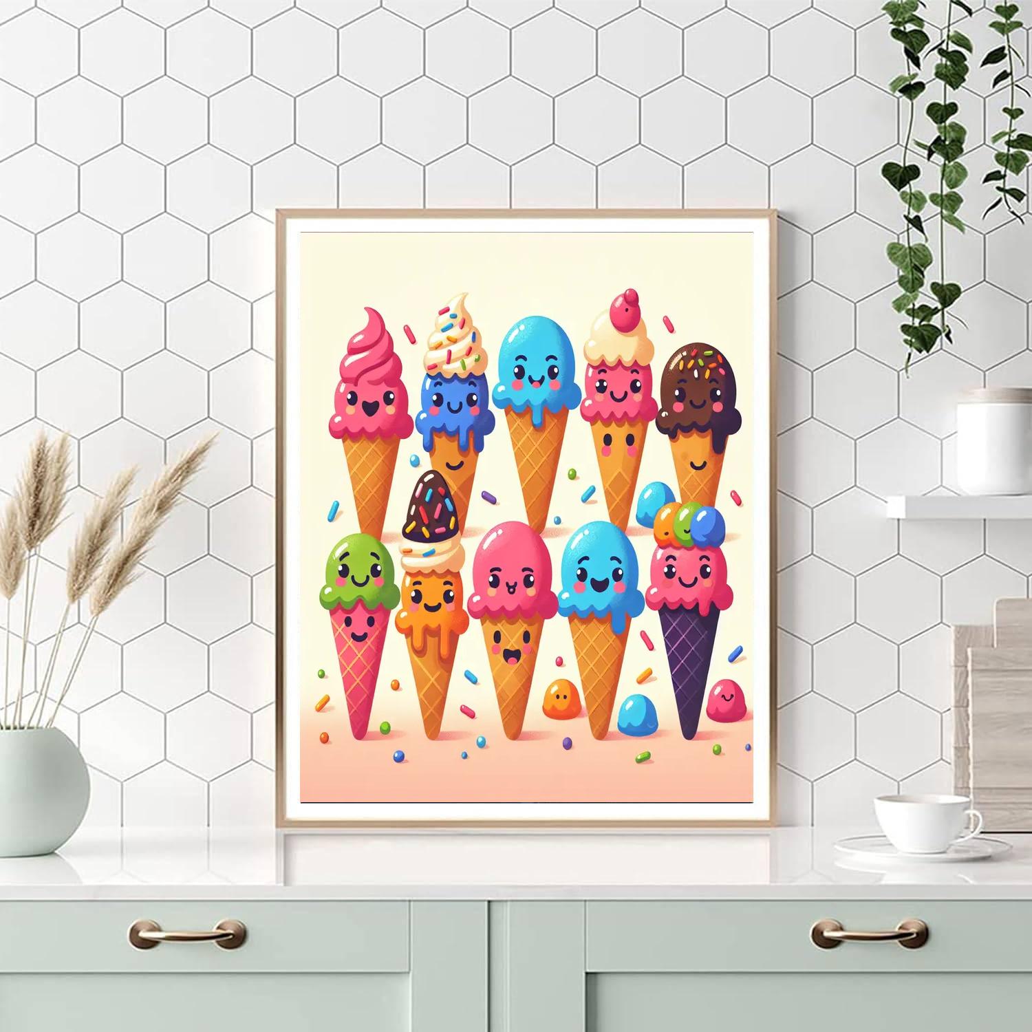 Ice Cream Sweet Treats Painting By Numbers Kit