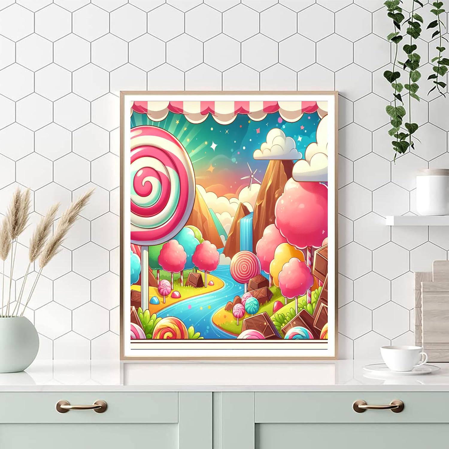 Candy Land Dreams DIY Paint By Numbers