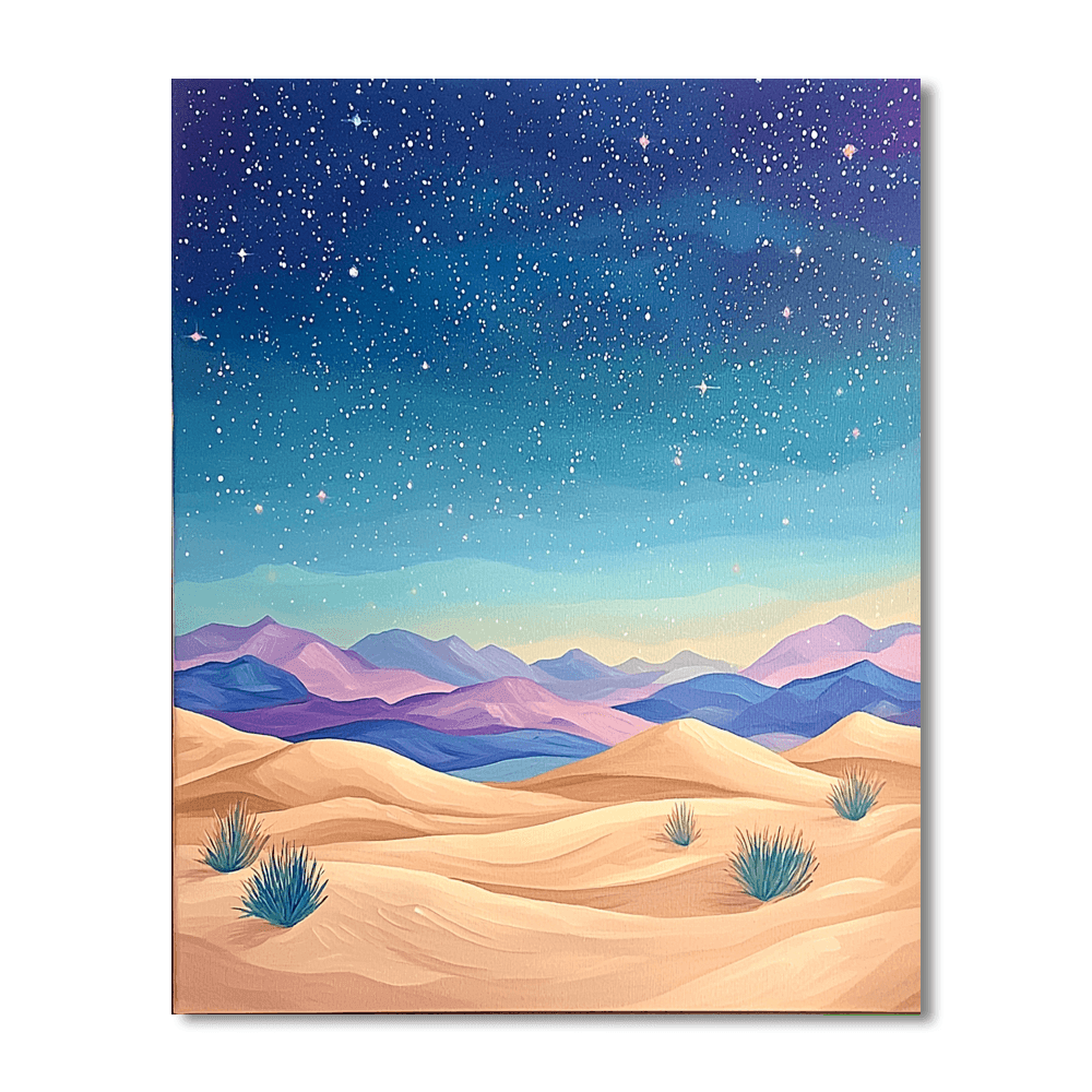 Georgia O'Keeffe Inspired Starry Desert  Paint By Numbers Kits