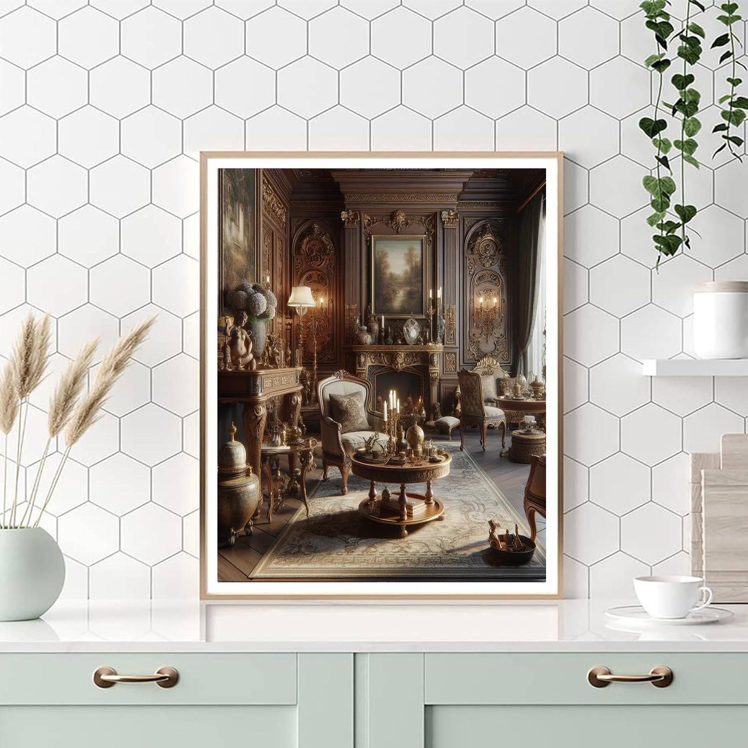 Vintage Elegance Charm Paint By Number