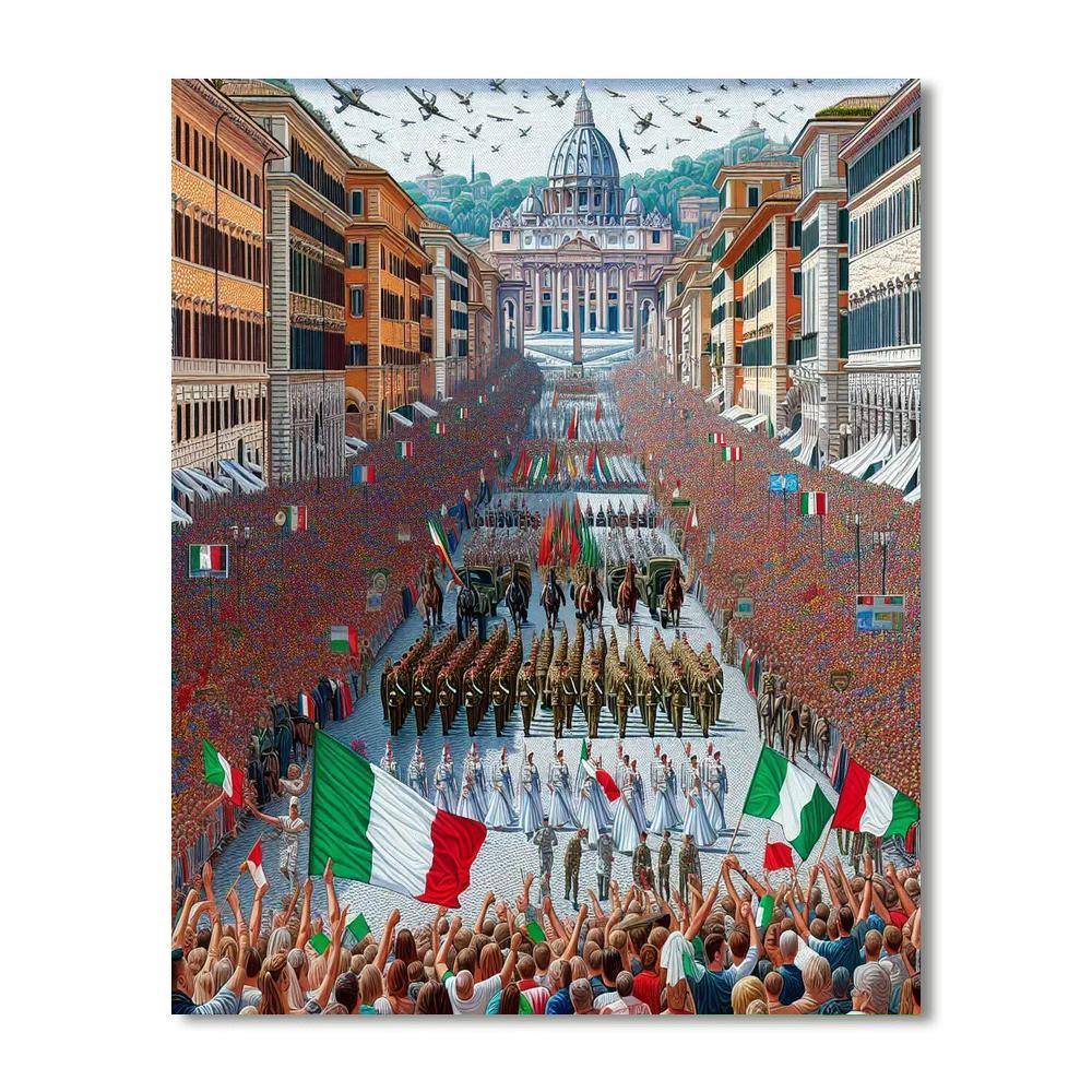 Festa Della Repubblica - Rome, Italy Paint By Number