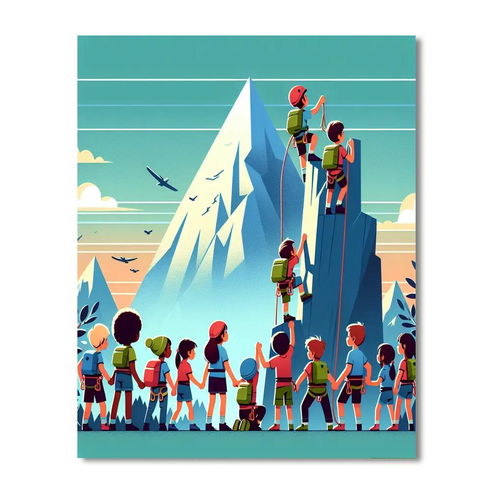 Mountain Peak Pioneers Numbered Painting Kits