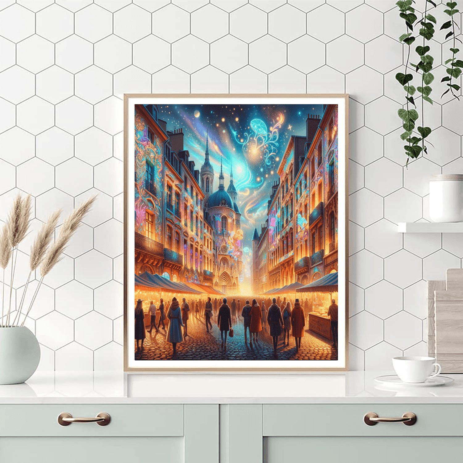 Fête Des Lumières - France Paint By Color