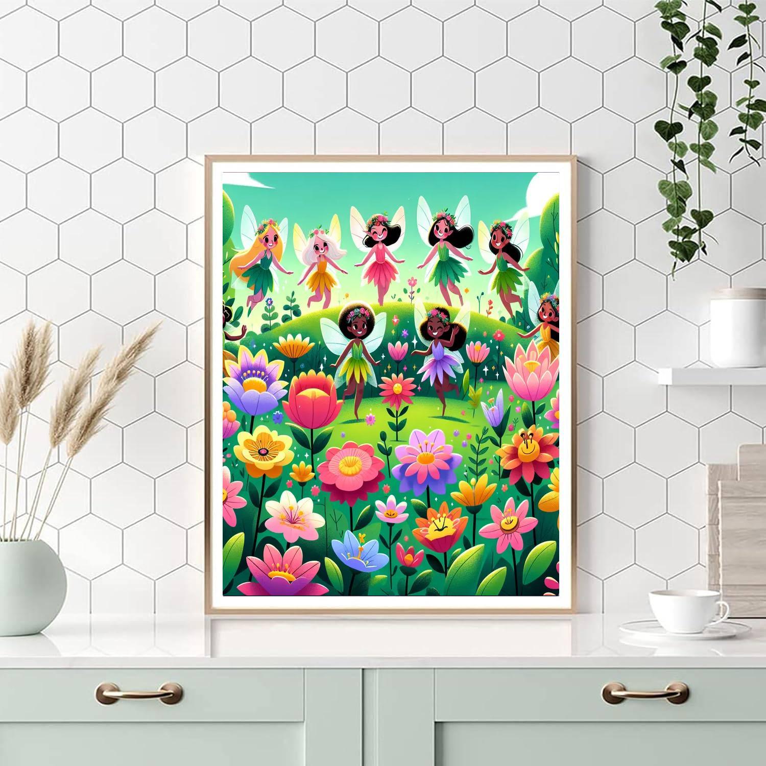 Fabulous Garden Fairies Paint By Numbers Art