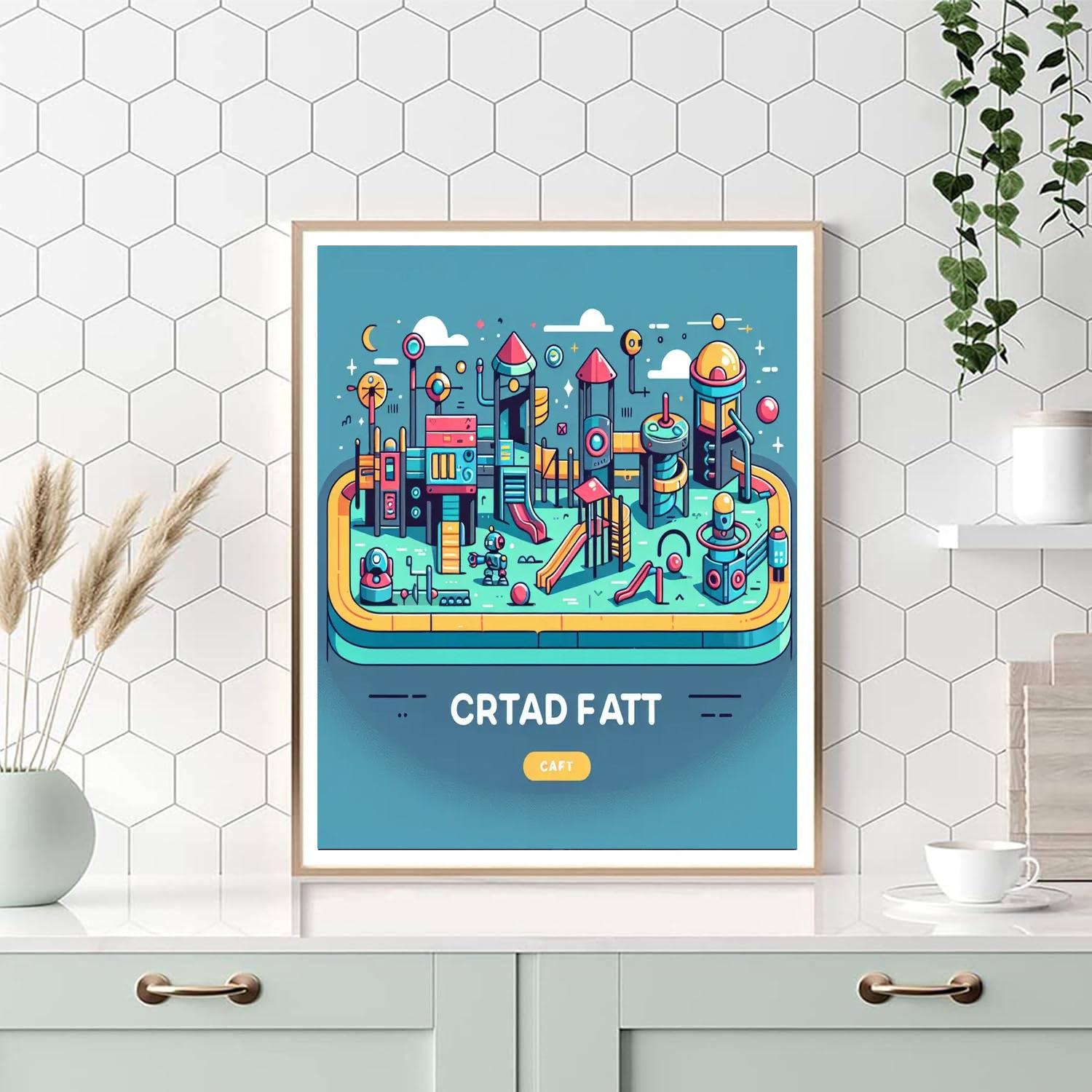 Futuristic Playground Paint By Number