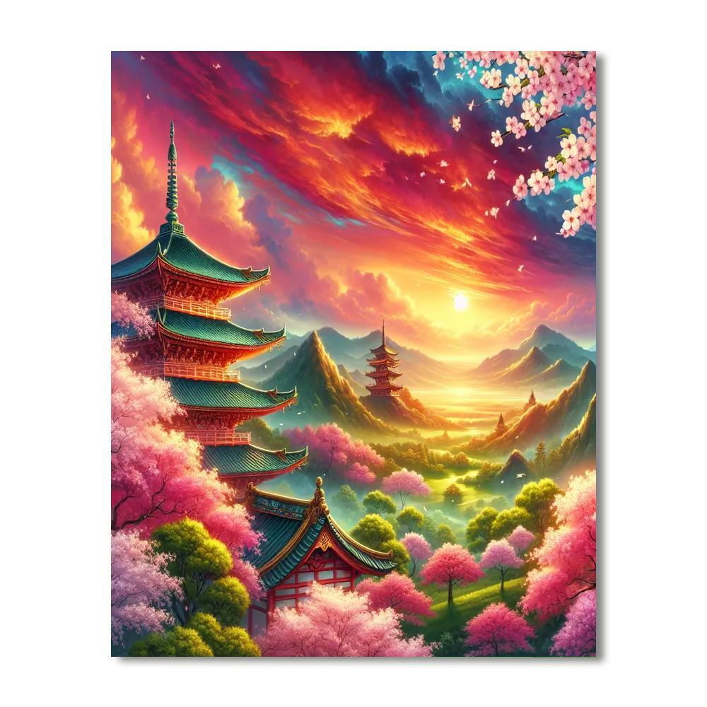 Mystical Eastern Vibes Paint By Numbers Art