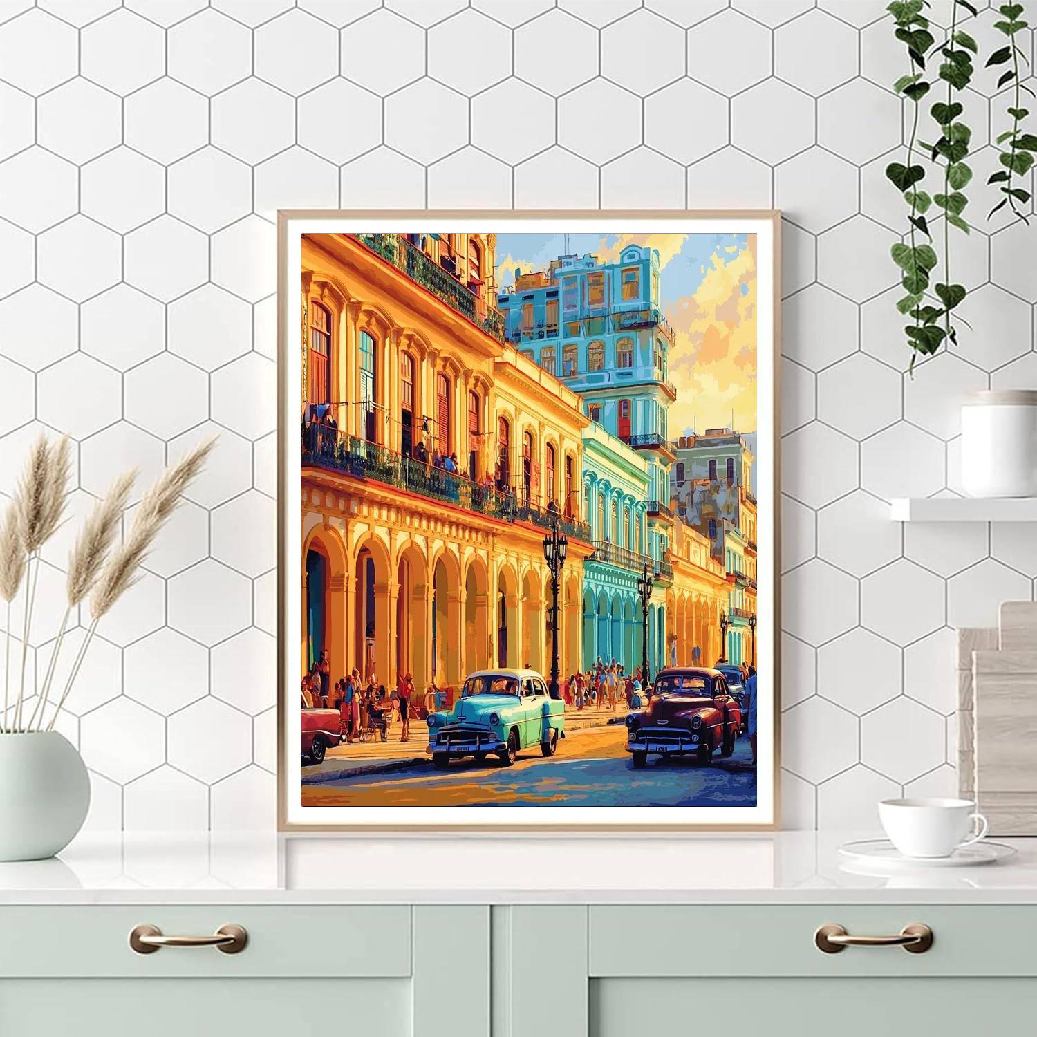 Havanna’s Old Town - Cuba Paint By Number