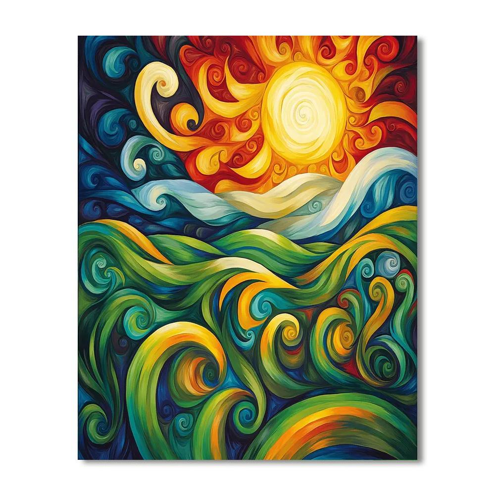 Frida Kahlo Inspired Nature's Resonance  Numbered Painting Kits