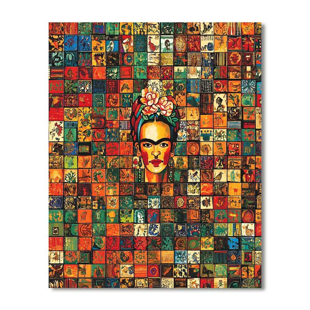 Frida Kahlo Inspired Mosaic Of Heritage  Paint By Number