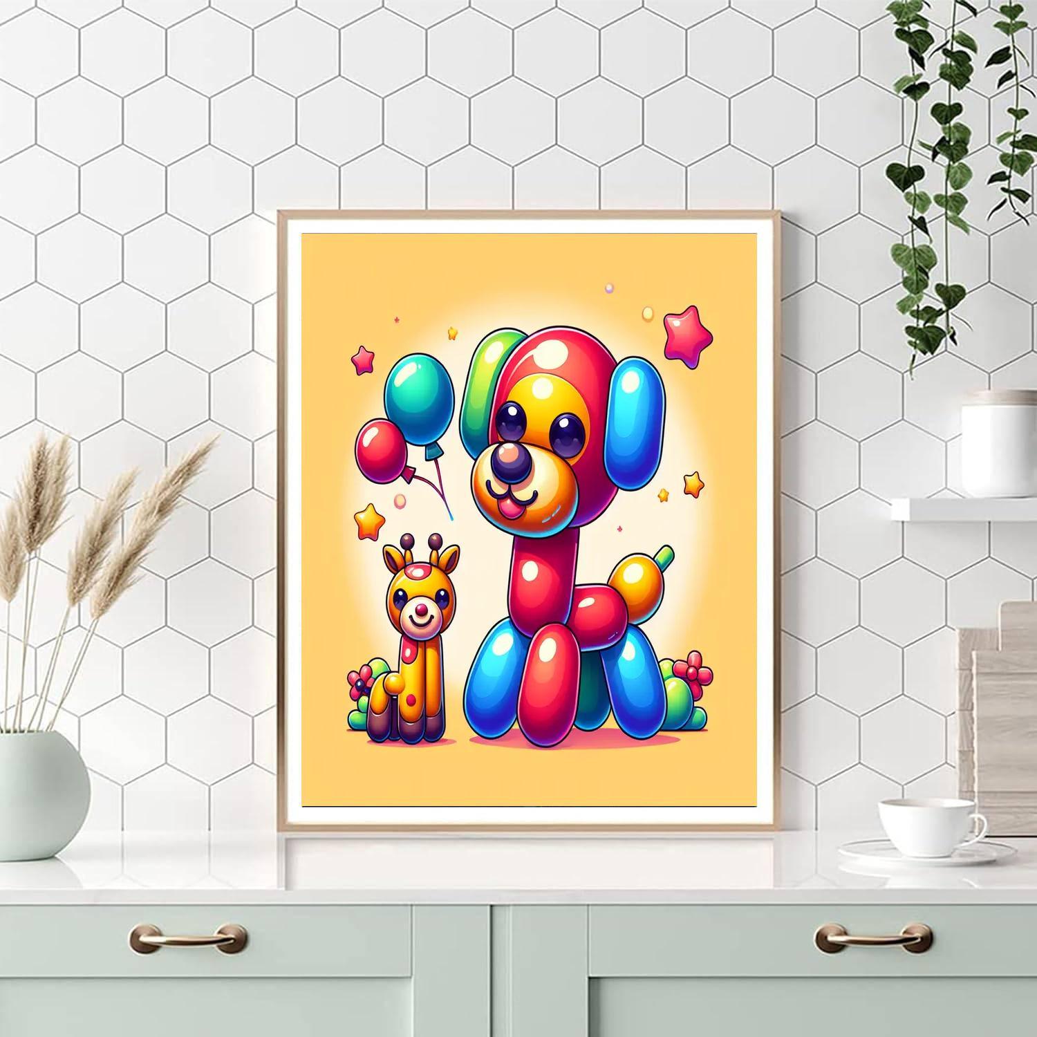Charming Balloon Animal Paint By Number
