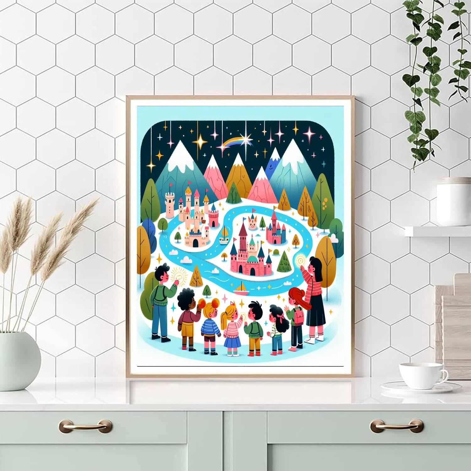 Mythical Map Quest Number Painting