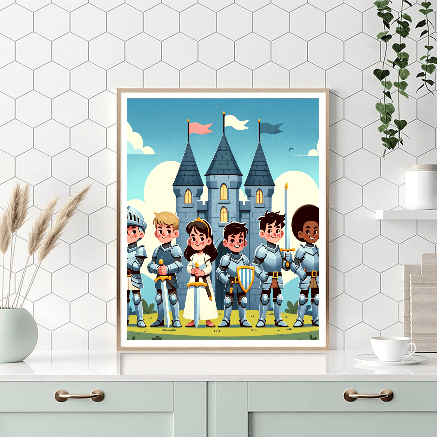 Knights Of The Castle Painting By Numbers Kit