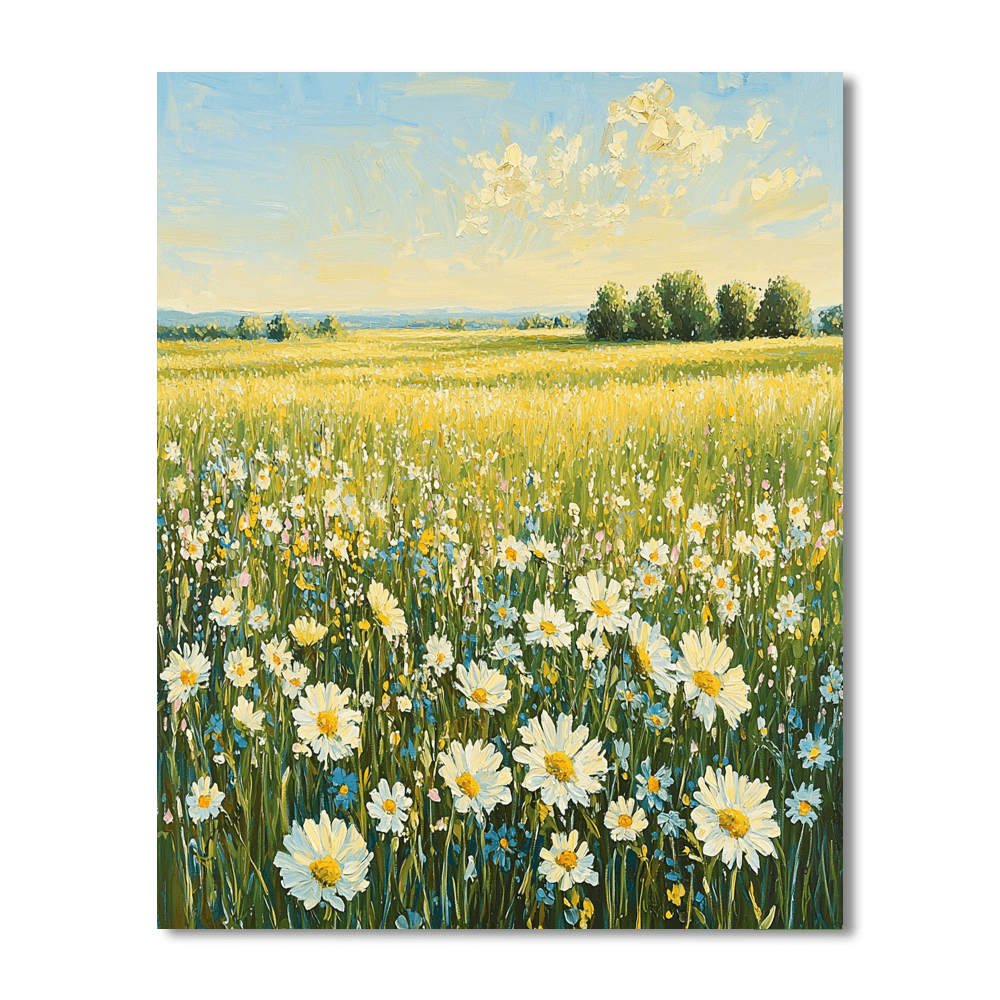 Claude Monet Inspired Sunkissed Meadow  Paint By Numbers Art