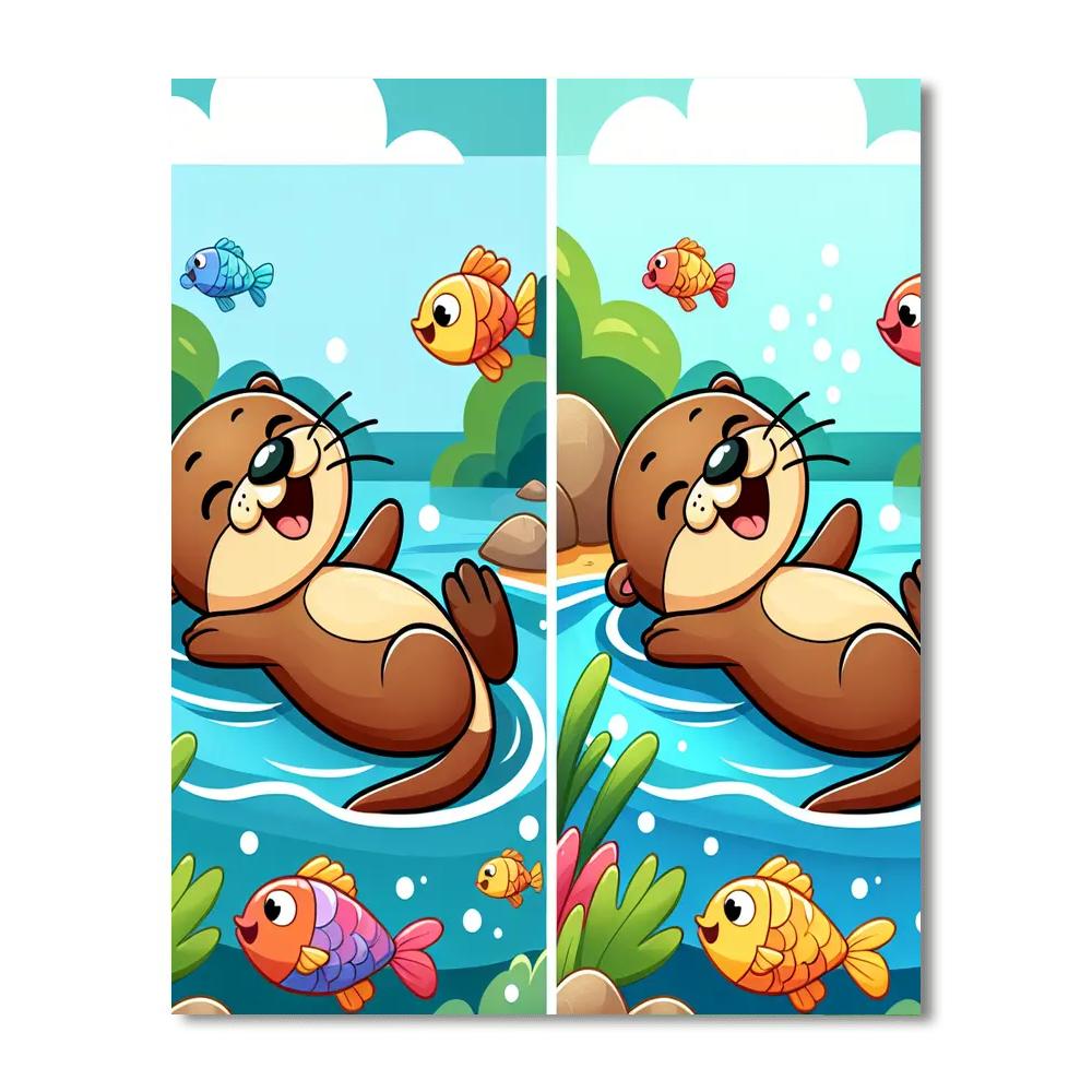 Adventurous Otter Numbered Painting Kits