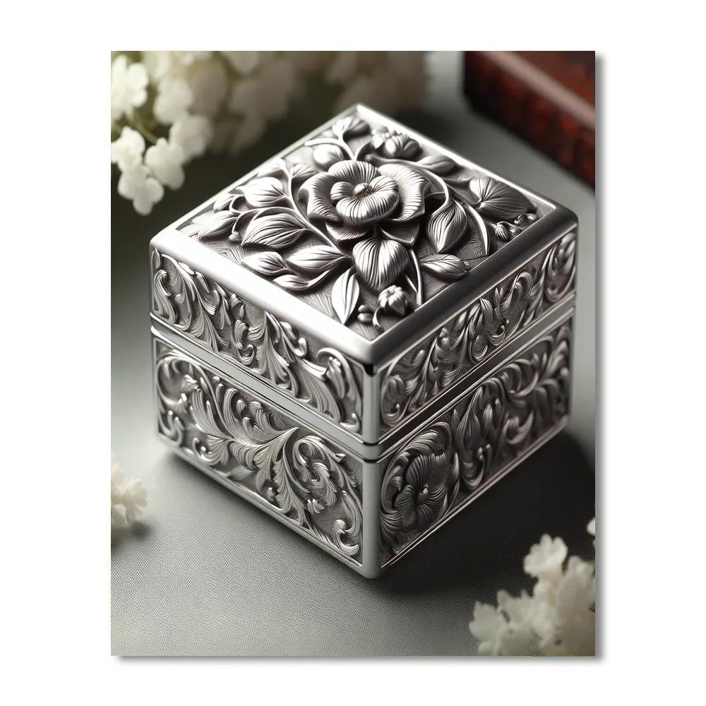 Silver Brook Jewelry Box Paint By Number
