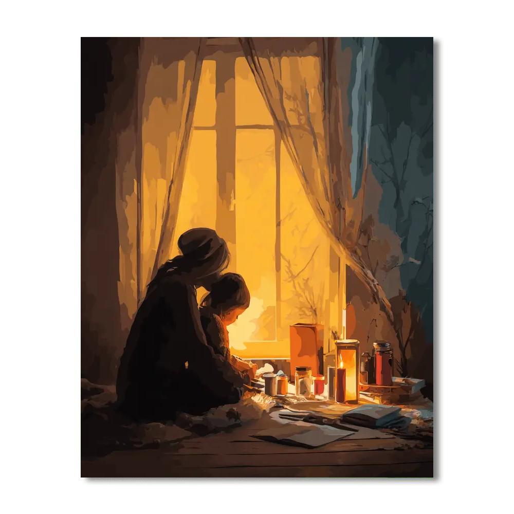 Candlelight Companions Number Painting