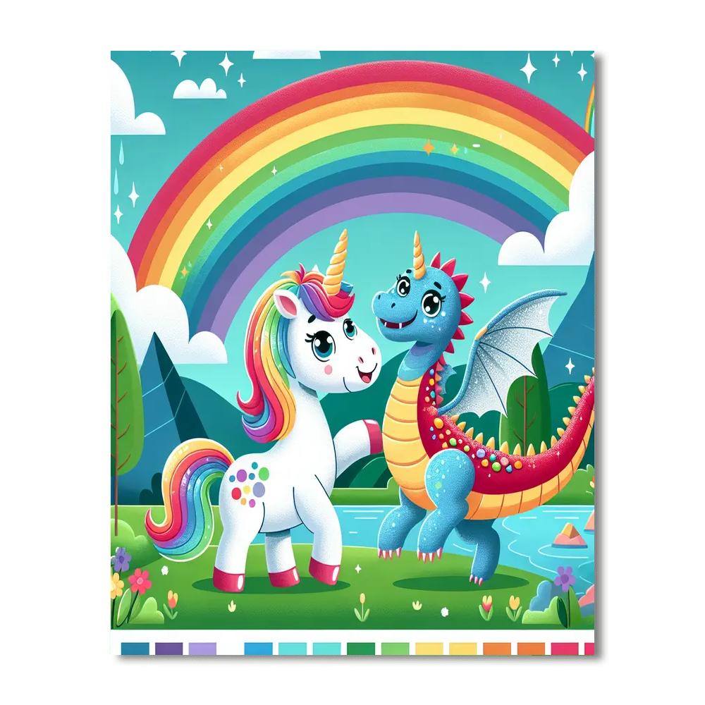 Magic Mythical Creatures Number Painting