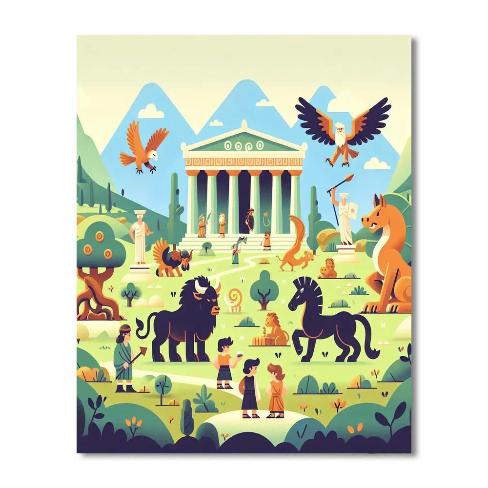 Ancient Greek Adventure DIY Paint By Numbers