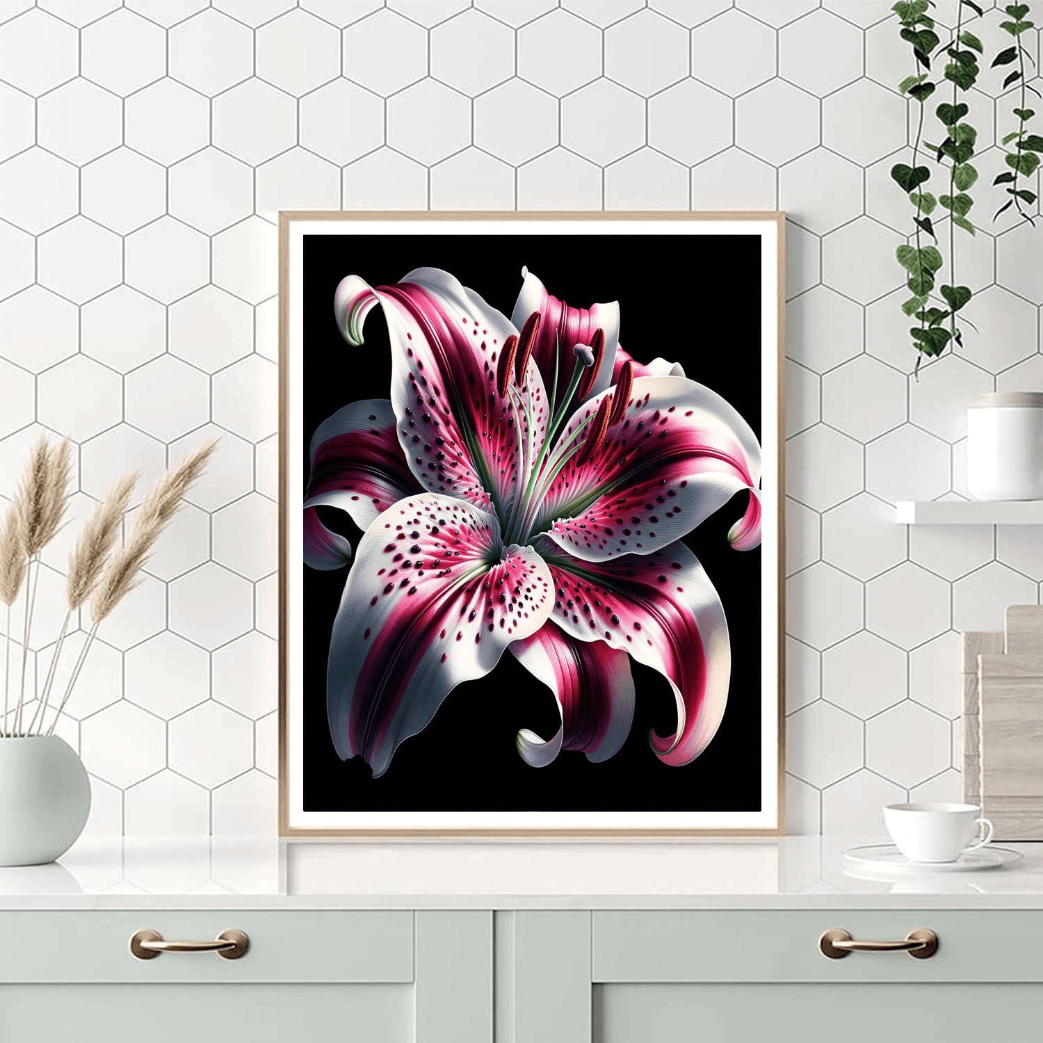 Enchanting Stargazer Lily Numbered Painting Kits