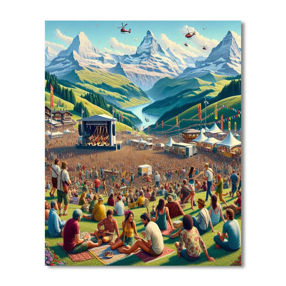 Gurten Festival - Bern, Switzerland Paint By Numbers Kits