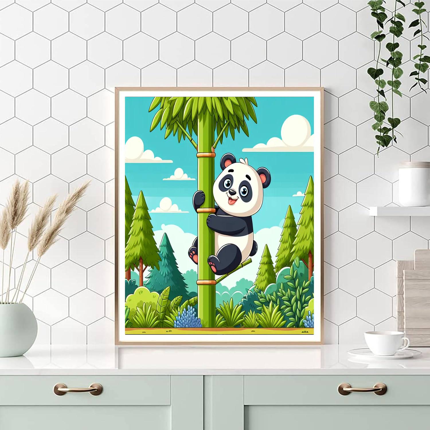 Cuddly Panda Adventure Paint By Numbers