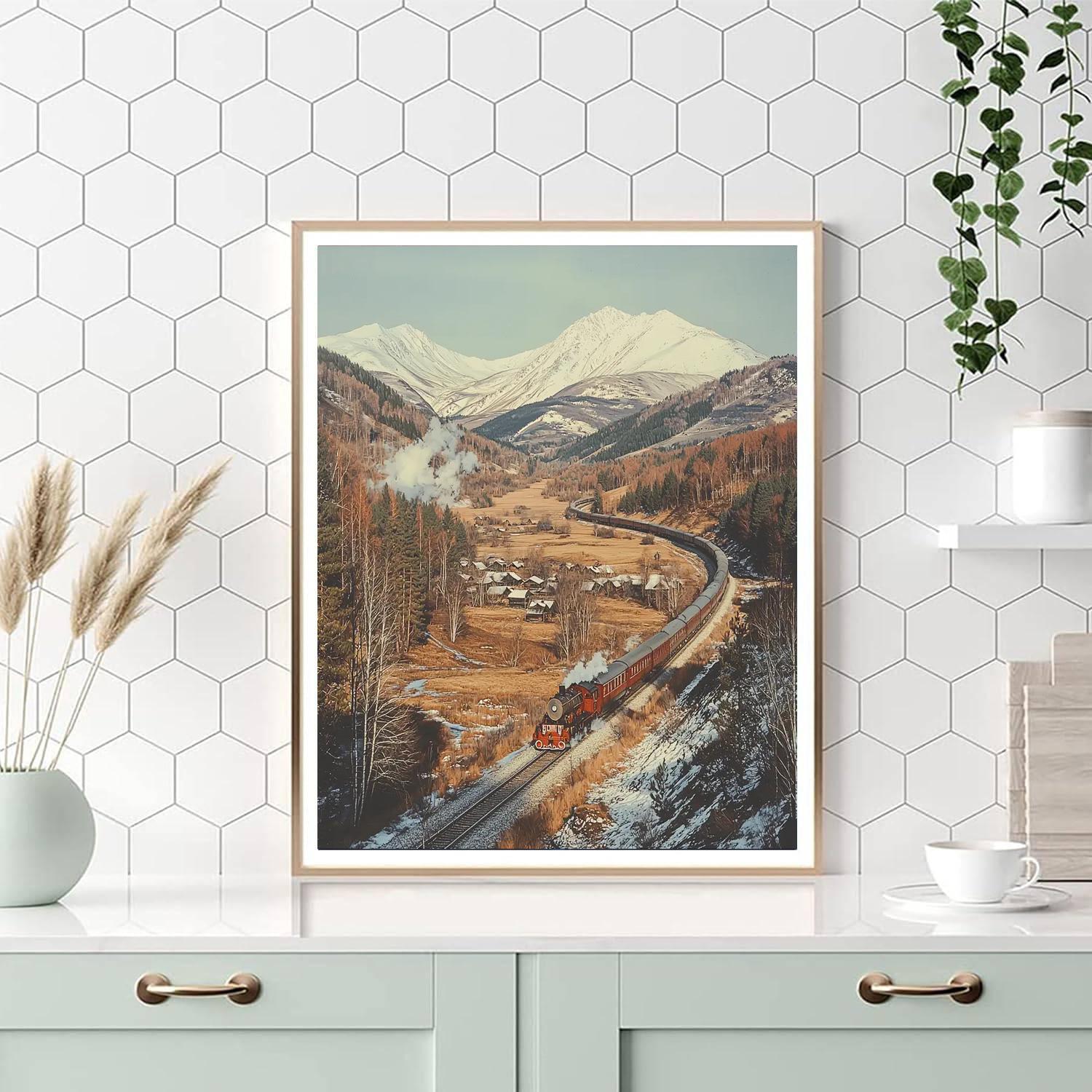 Trans-siberian Railway - Russia Paint By Color