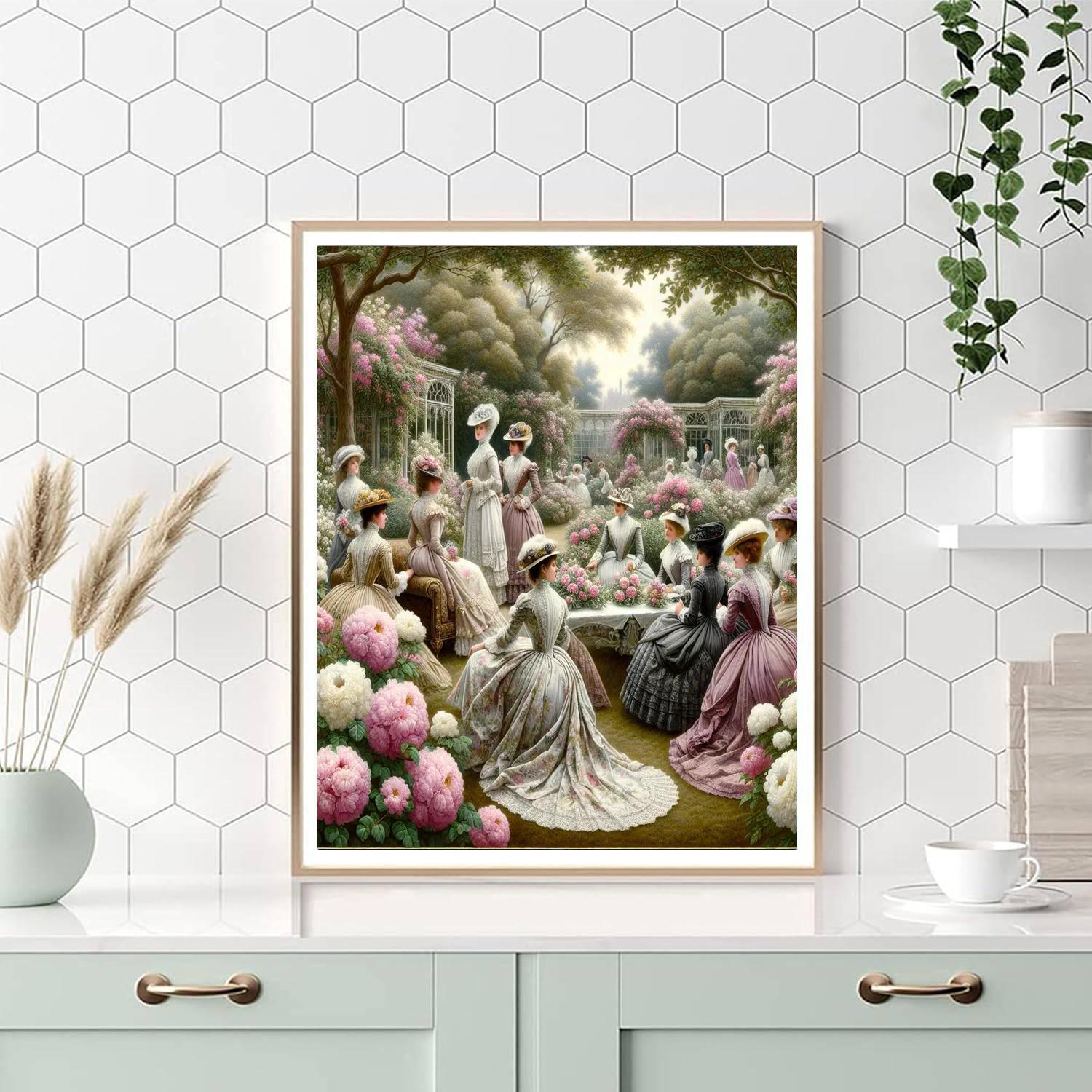 Victorian Garden Soiree Numbered Painting Kits