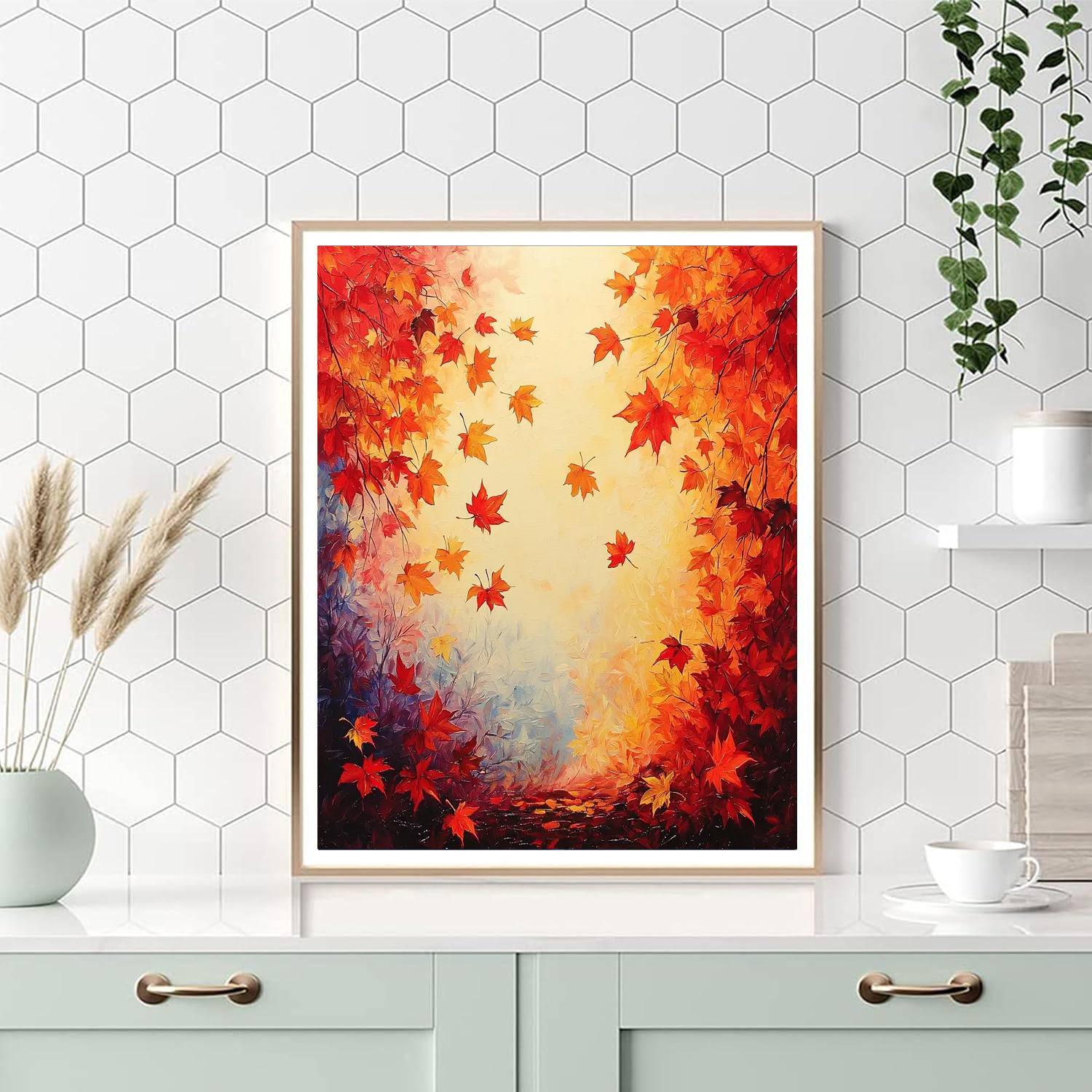 Claude Monet Inspired Autumn Colors  DIY Paint By Numbers