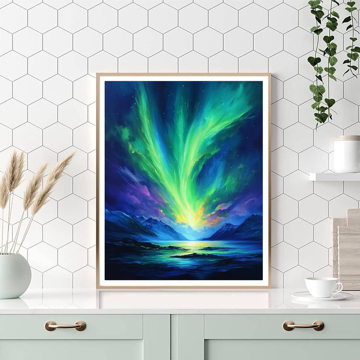 John Martin Inspired Auroral Skies  Paint By Number