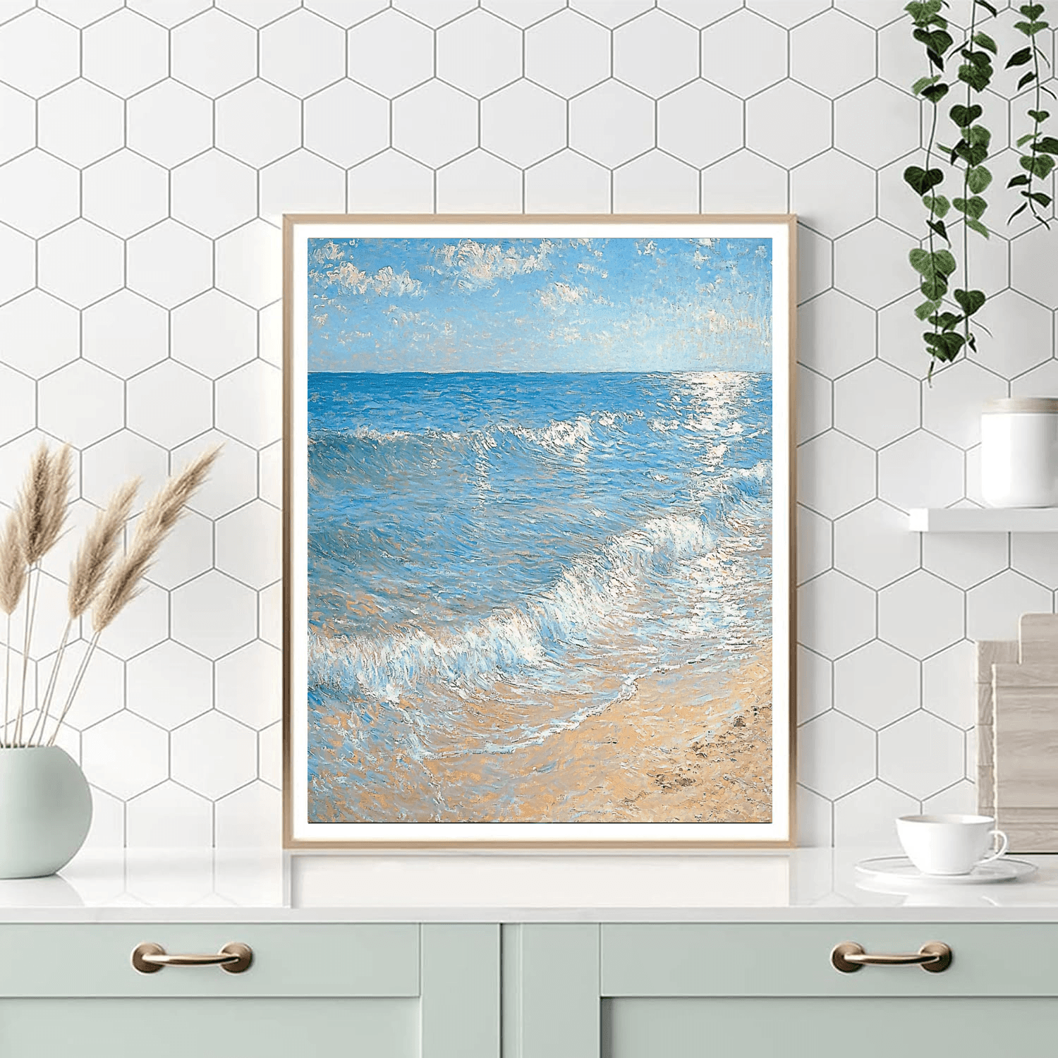 Monet Inspired Timeless Ocean Reflections  Painting By Numbers Kit