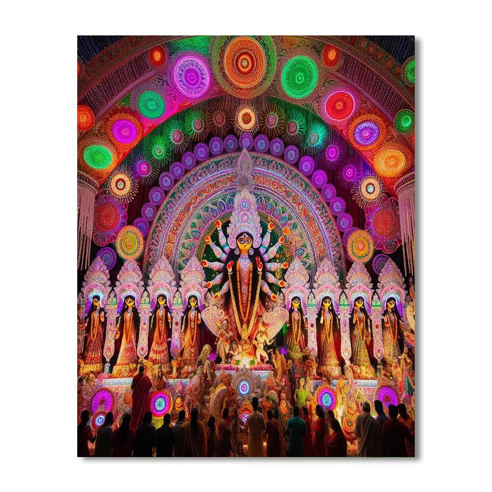 Durga Puja - Bangladesh Paint By Numbers Art