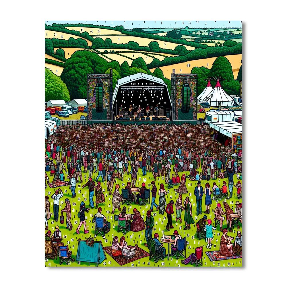 Glastonbury Festival - Glastonbury, England Paint By Number
