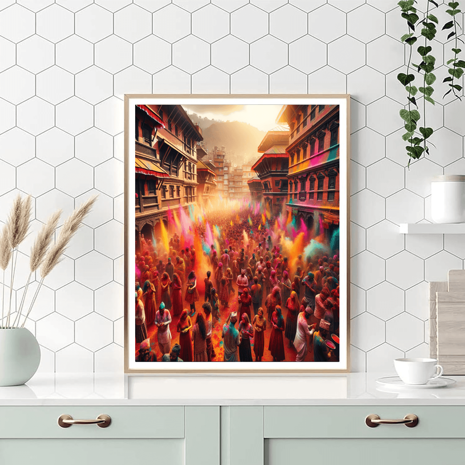 Festival Of Colors - Nepal Number Painting