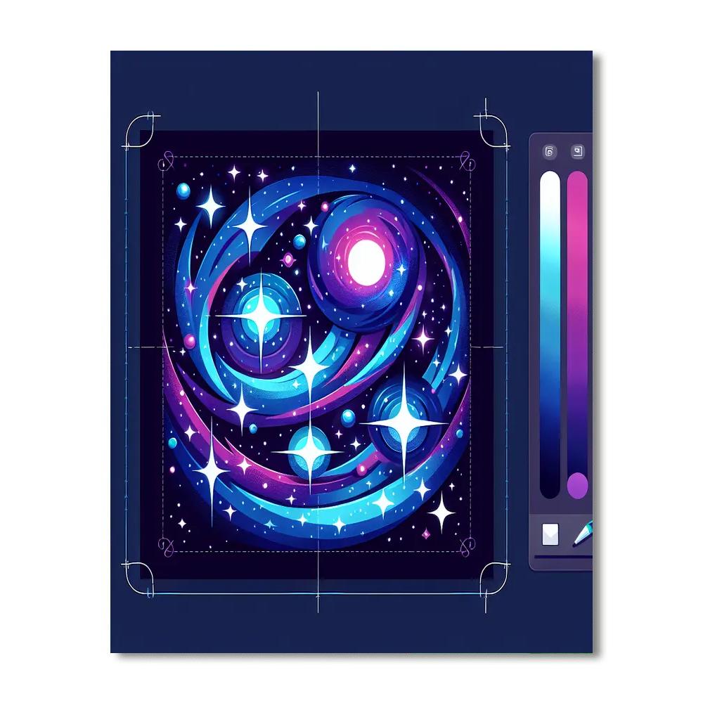 Starry Space Odyssey Paint By Color