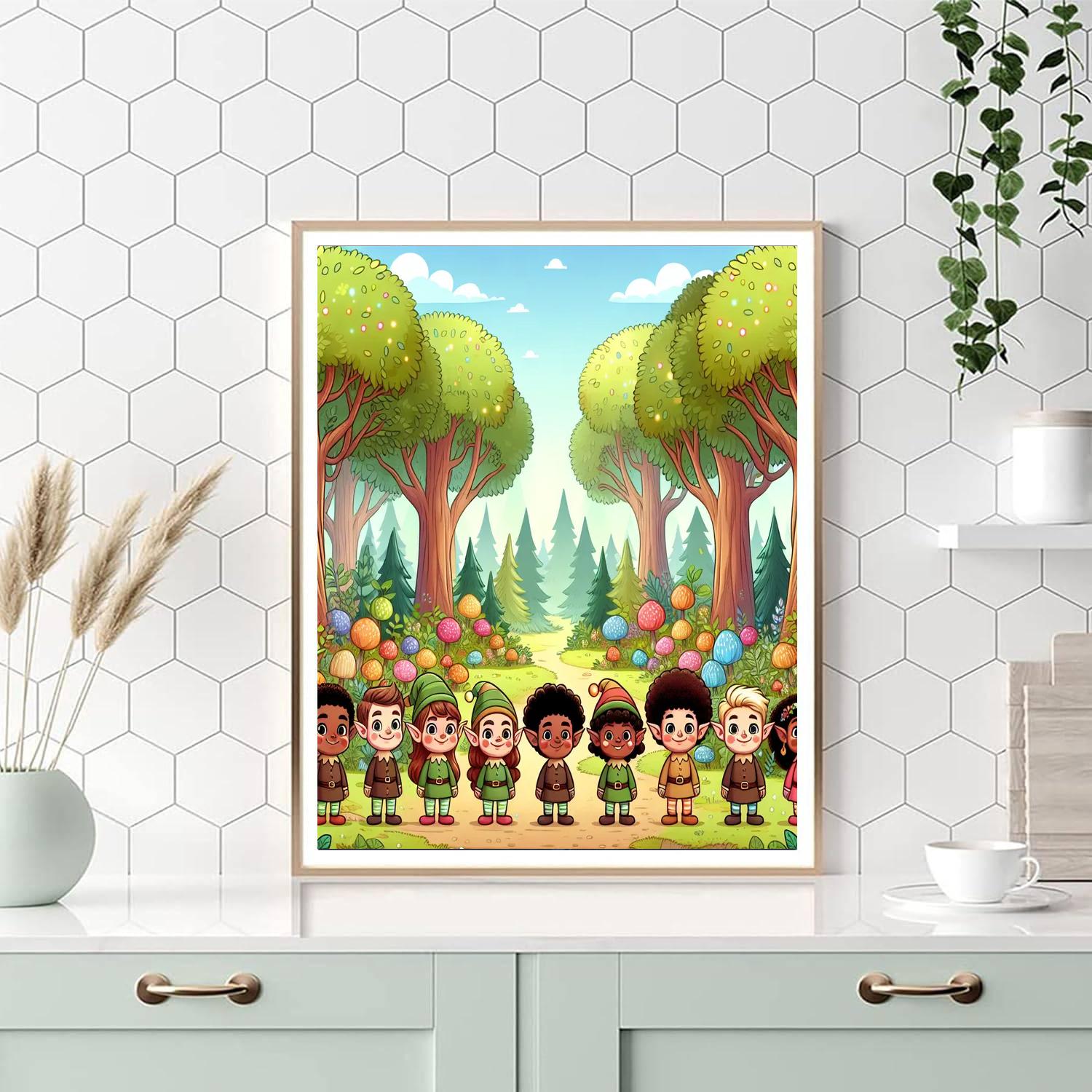 Mystical Elf Woodland Paint By Numbers Art