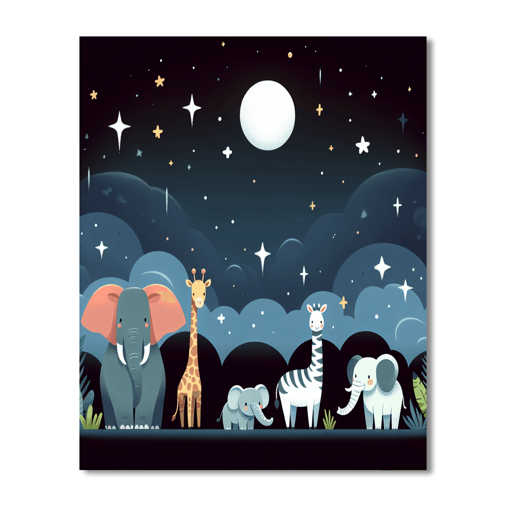 Starlight Safari Exploration Paint By Color