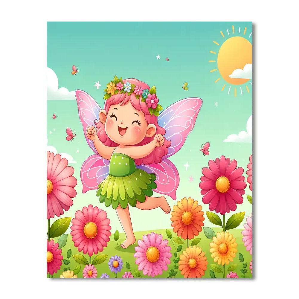 Whimsical Flower Fairy Paint By Numbers Kits