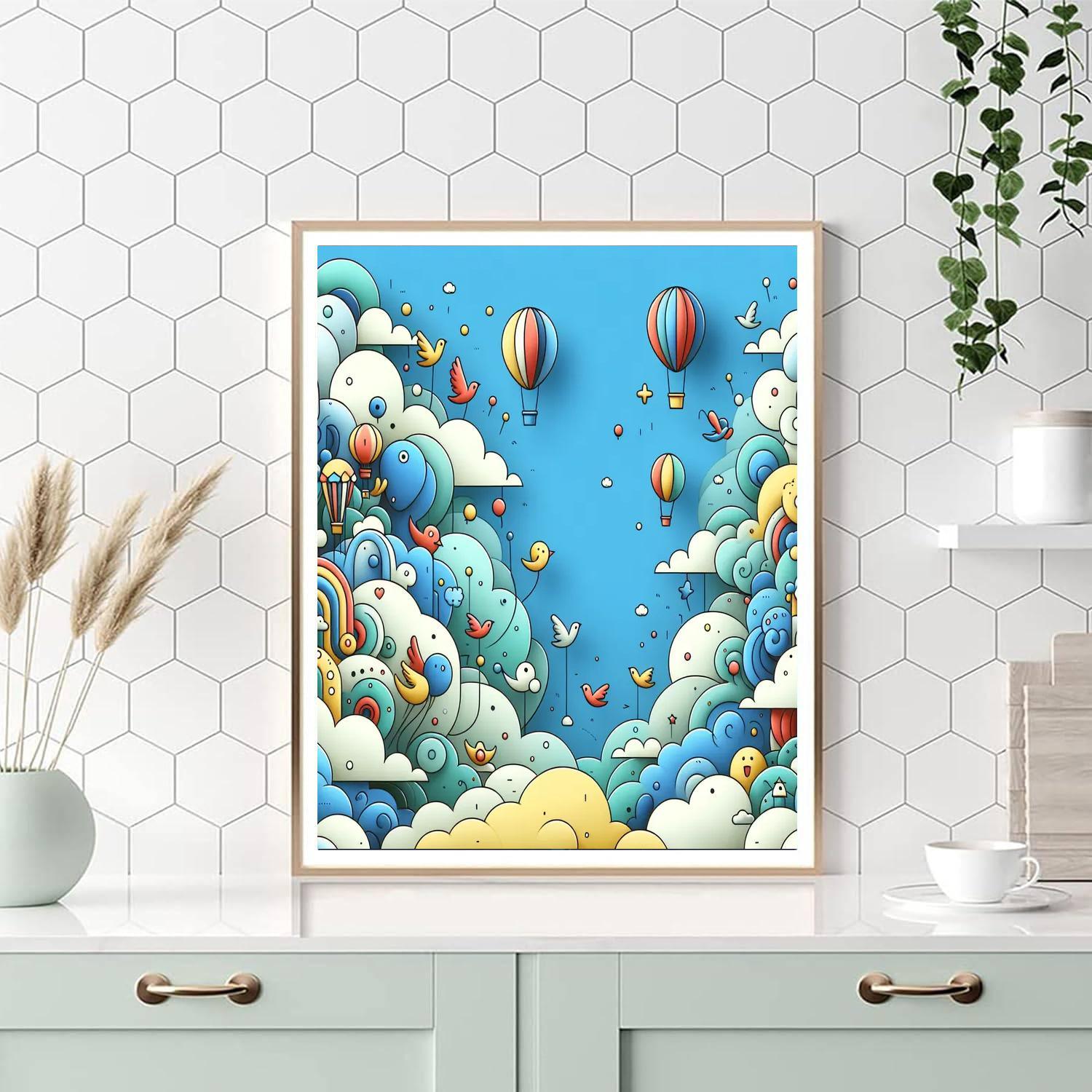 Magic In The Clouds Paint By Numbers Art