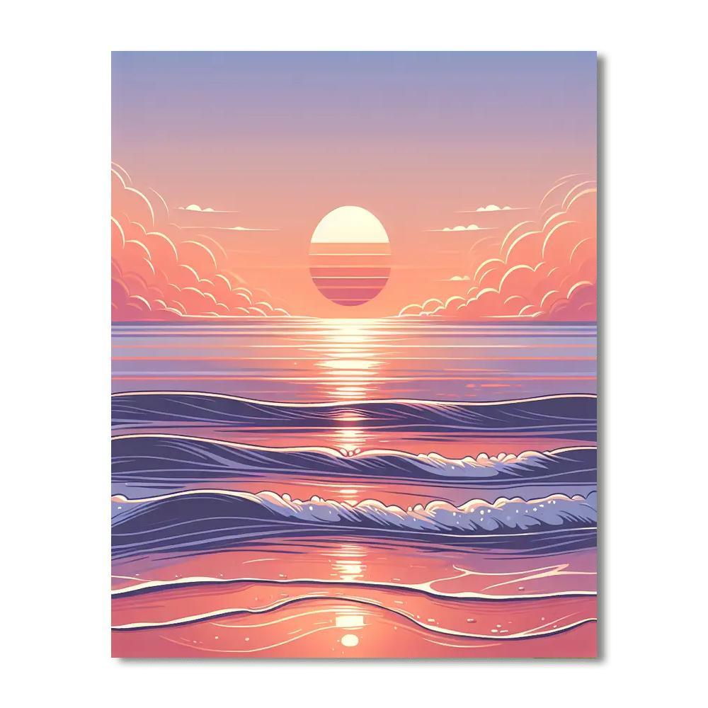 Sunset Serenade Vision DIY Paint By Numbers