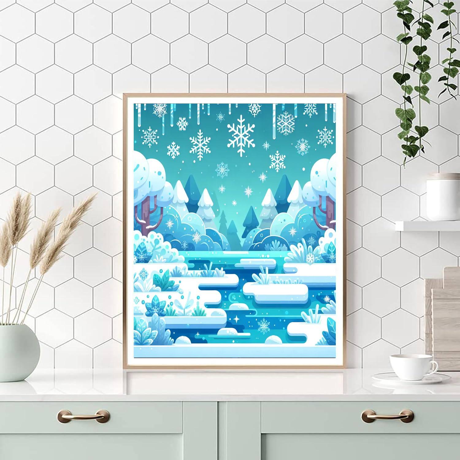 Frosty Fantasy Frolic Paint By Color