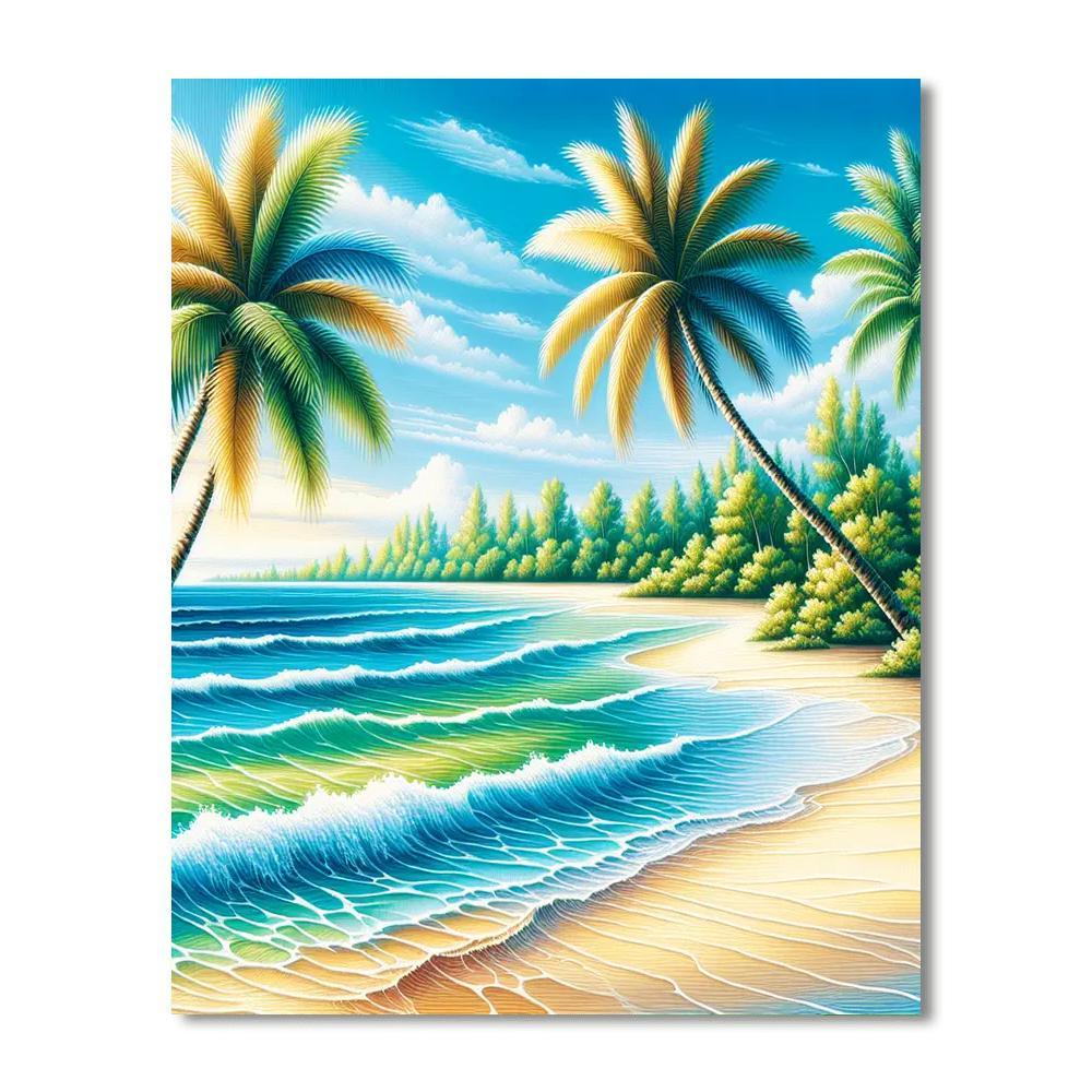 Fabulous Tropical Paradise Numbered Painting Kits