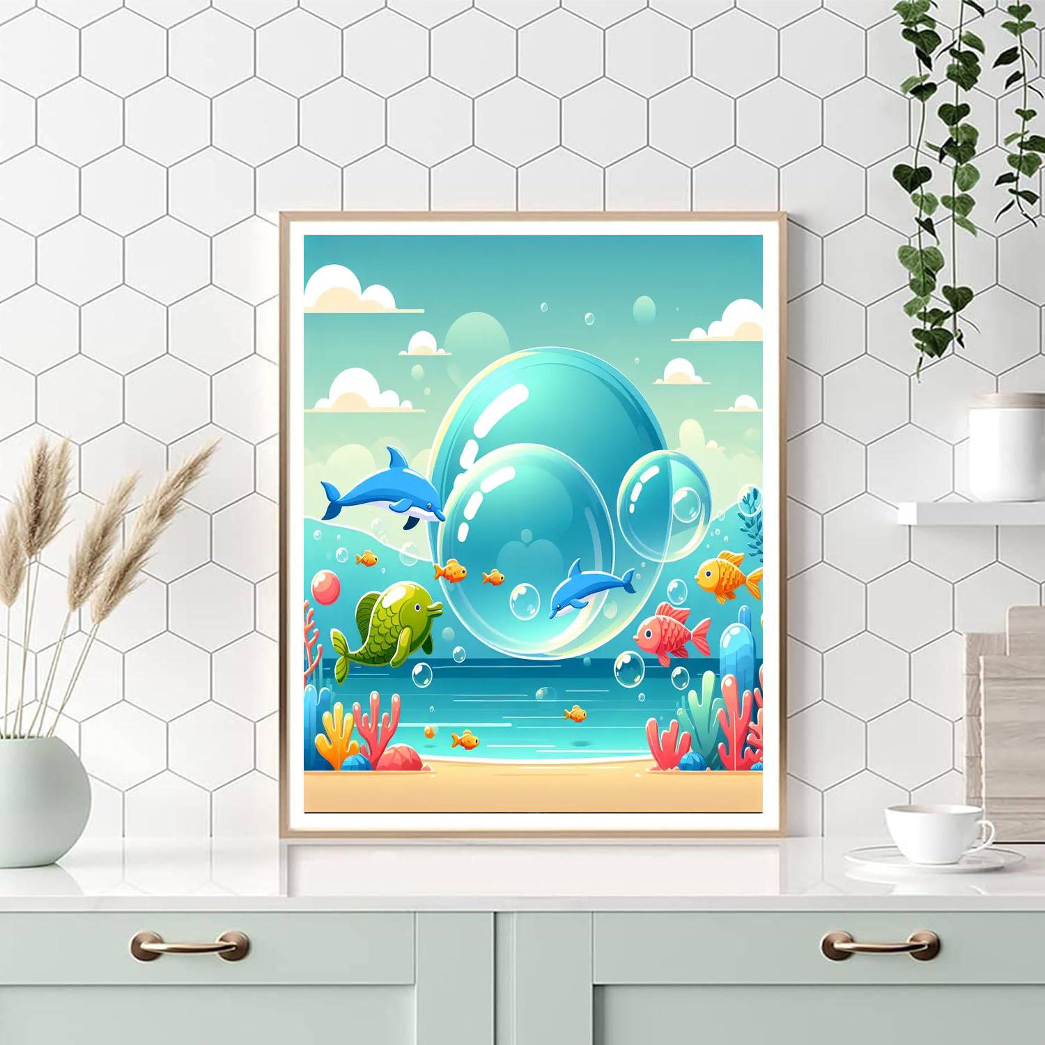 Bubble Bay Paint By Numbers Art